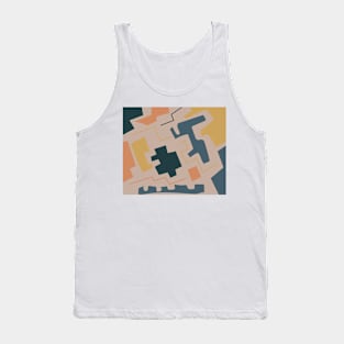 Abstract Geometric Print Tank Top